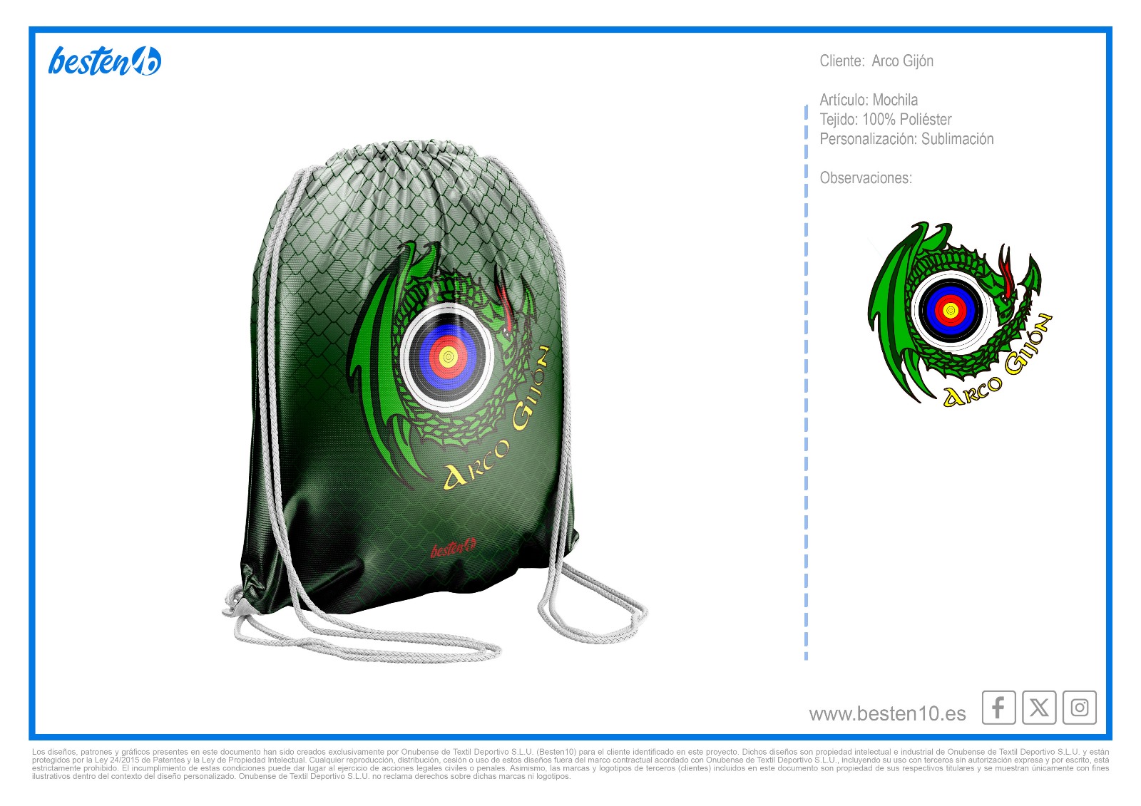 Mochila cuerdas