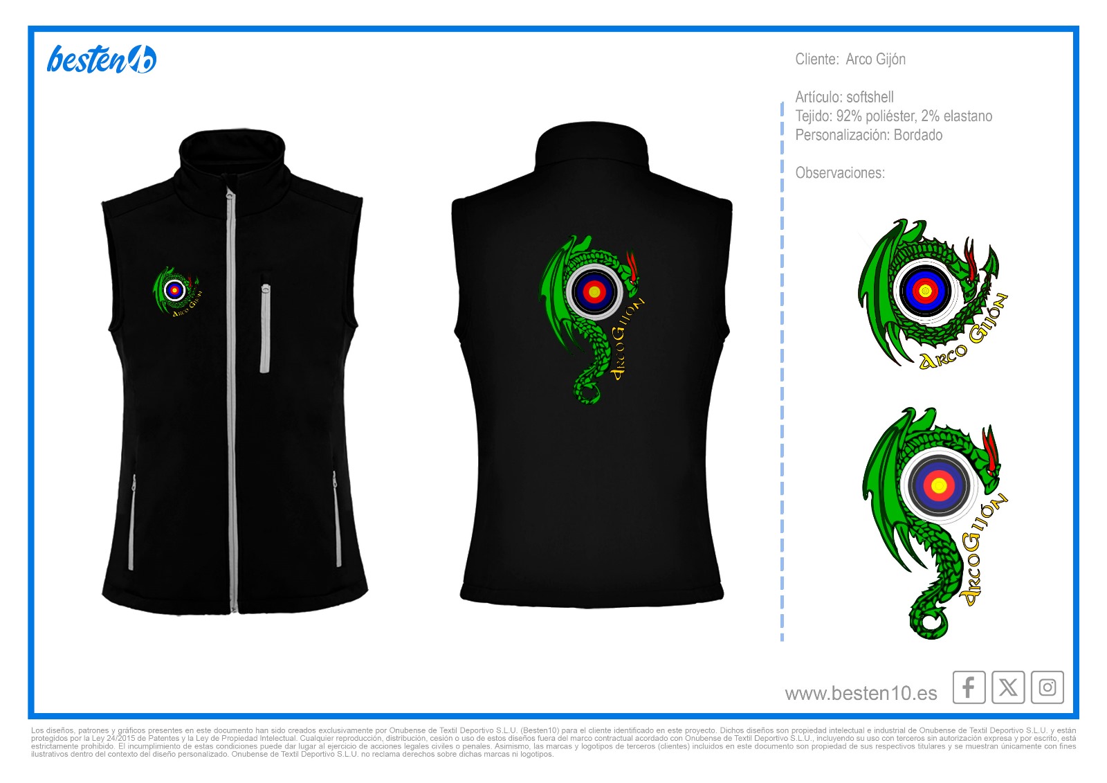 Chaleco Softshell negro
