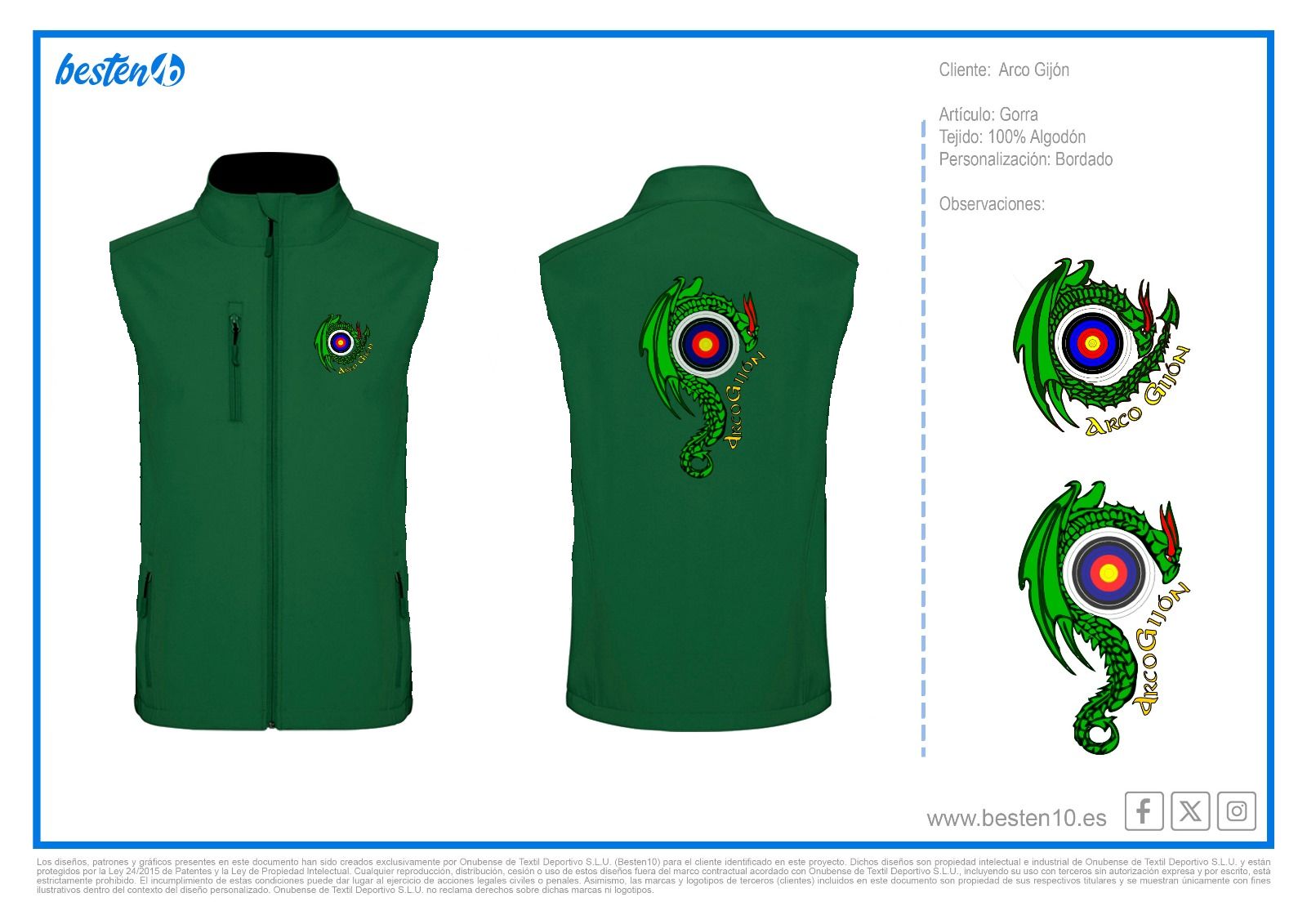 Chaleco Softshell verde